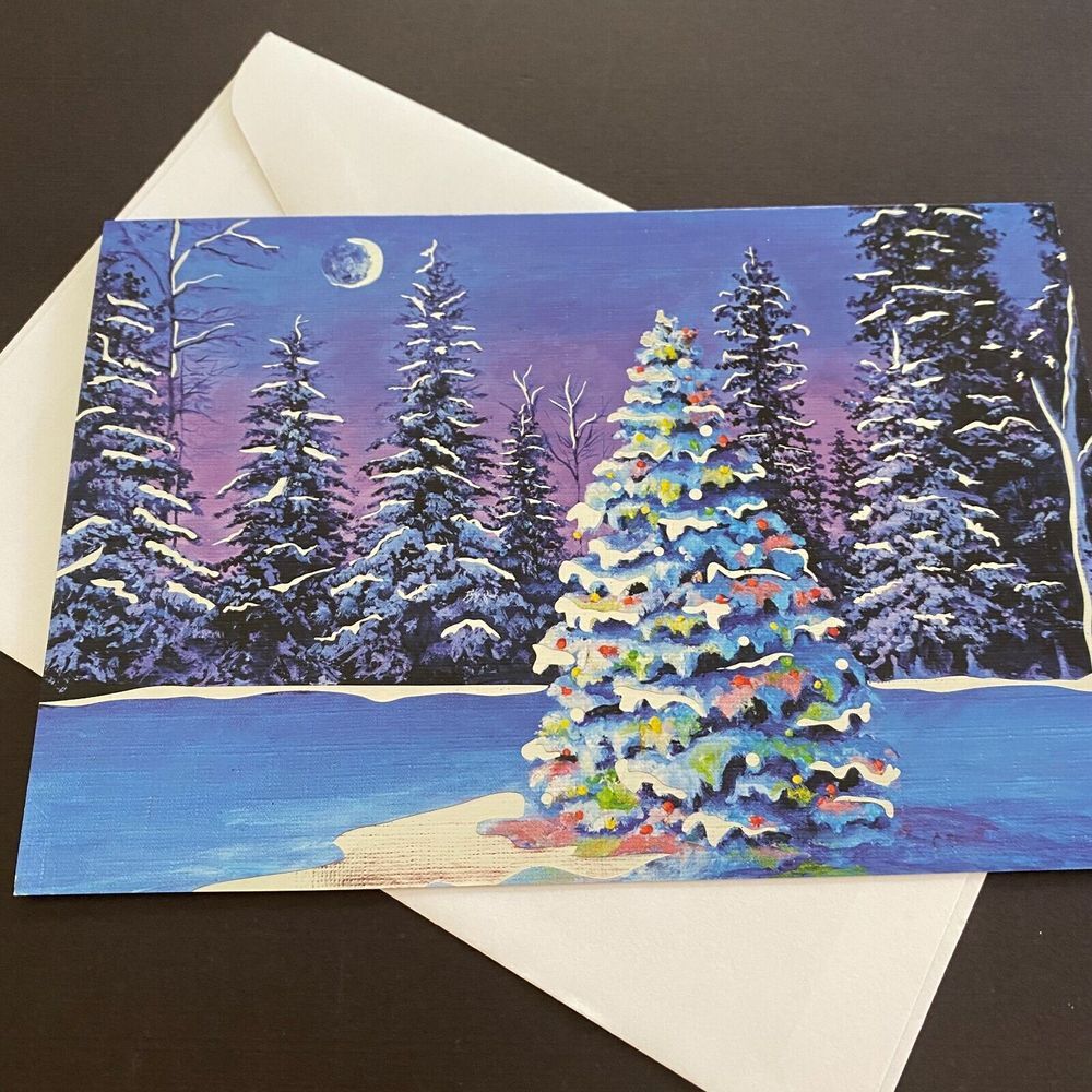MFPA USA Holiday Lights by Stanley Lim Min-Chieh Merry Christmas Greetings Card‎